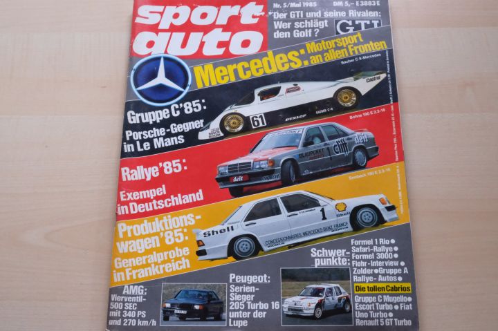 Deckblatt Sport Auto (05/1985)